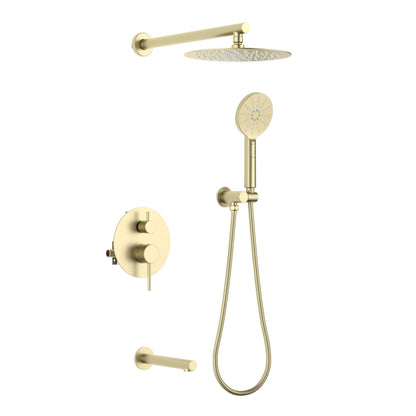 Halo Pressure Balanced 3-Function Wall Mount Shower System with Rough-In Valve - CSF-4004
