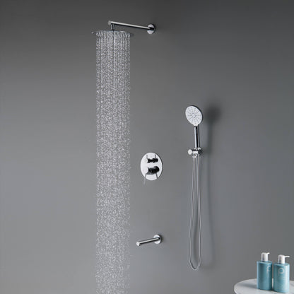 Halo Pressure Balanced 3-Function Wall Mount Shower System with Rough-In Valve - CSF-4004
