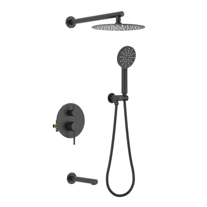 Halo Pressure Balanced 3-Function Wall Mount Shower System with Rough-In Valve - CSF-4004