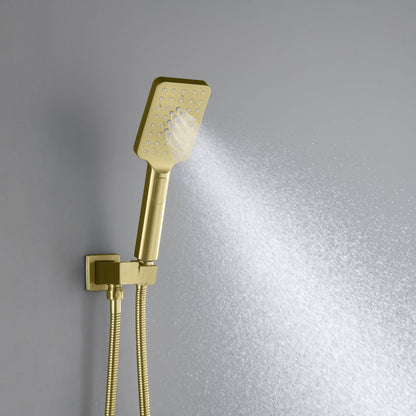 Quadra Pressure Balanced 3-Function Wall Mount Shower System with Rough-In Valve - CSF-4006