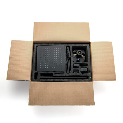 Quadra Pressure Balanced 3-Function Wall Mount Shower System with Rough-In Valve - CSF-4006
