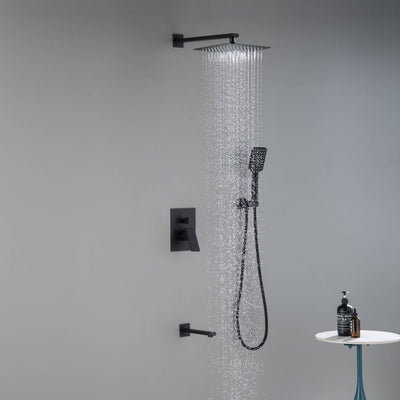 Quadra Pressure Balanced 3-Function Wall Mount Shower System with Rough-In Valve - CSF-4006