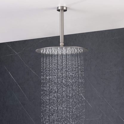 Halo Pressure Balanced 3-Function Ceiling Mount Shower System with Rough-in Valve - CSF-4009