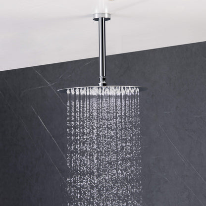 Halo Pressure Balanced 3-Function Ceiling Mount Shower System with Rough-in Valve - CSF-4009