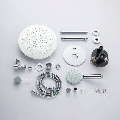Halo Pressure Balanced 3-Function Ceiling Mount Shower System with Rough-in Valve - CSF-4009