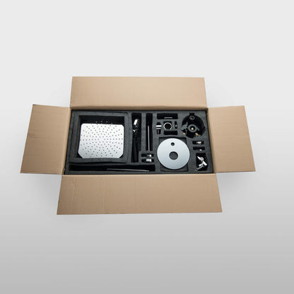 Halo Pressure Balanced 3-Function Ceiling Mount Shower System with Rough-in Valve - CSF-4009