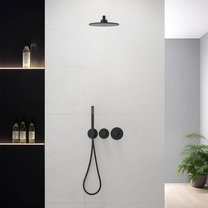 Halo 2-Function Thermostatic Wall Mount Shower System with Rough-in Valve - CSF-4010