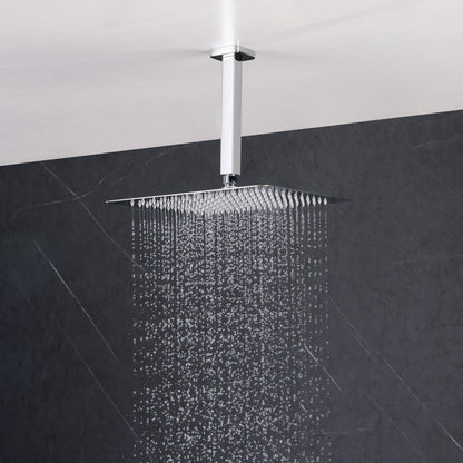 Quadra Pressure Balanced 3-Function Ceiling Mount Shower System with Rough-In Valve - CSF-4013
