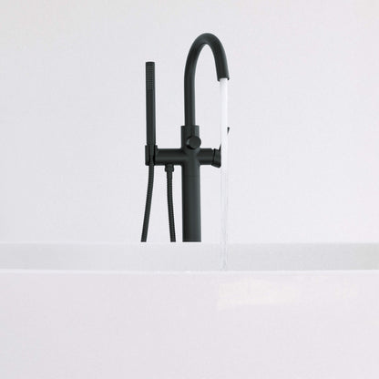 Halo Floor Mount Tub Filler With Hand Shower - CTF-3001