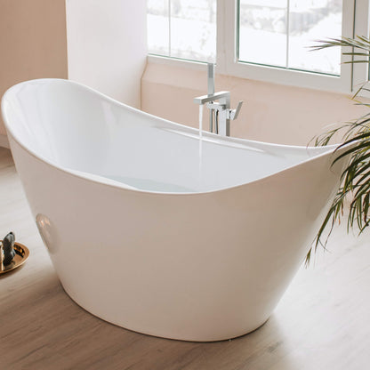 Quadra Floor Mount Tub Filler With Hand Shower - CTF-3002