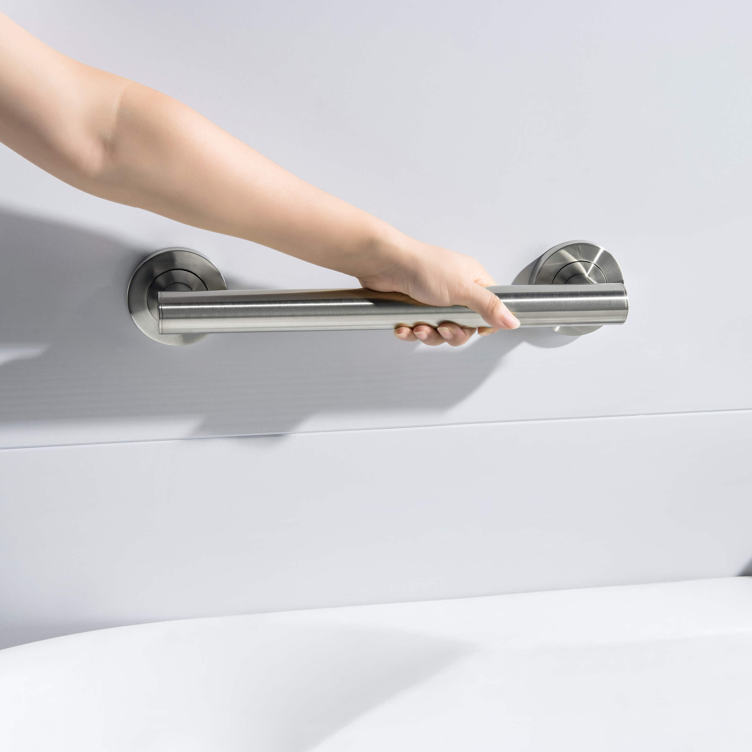 12" Stainless Steel Bathroom Safety Grab Bar - CGB-1112  - Shop at Home Craft Studio - 8