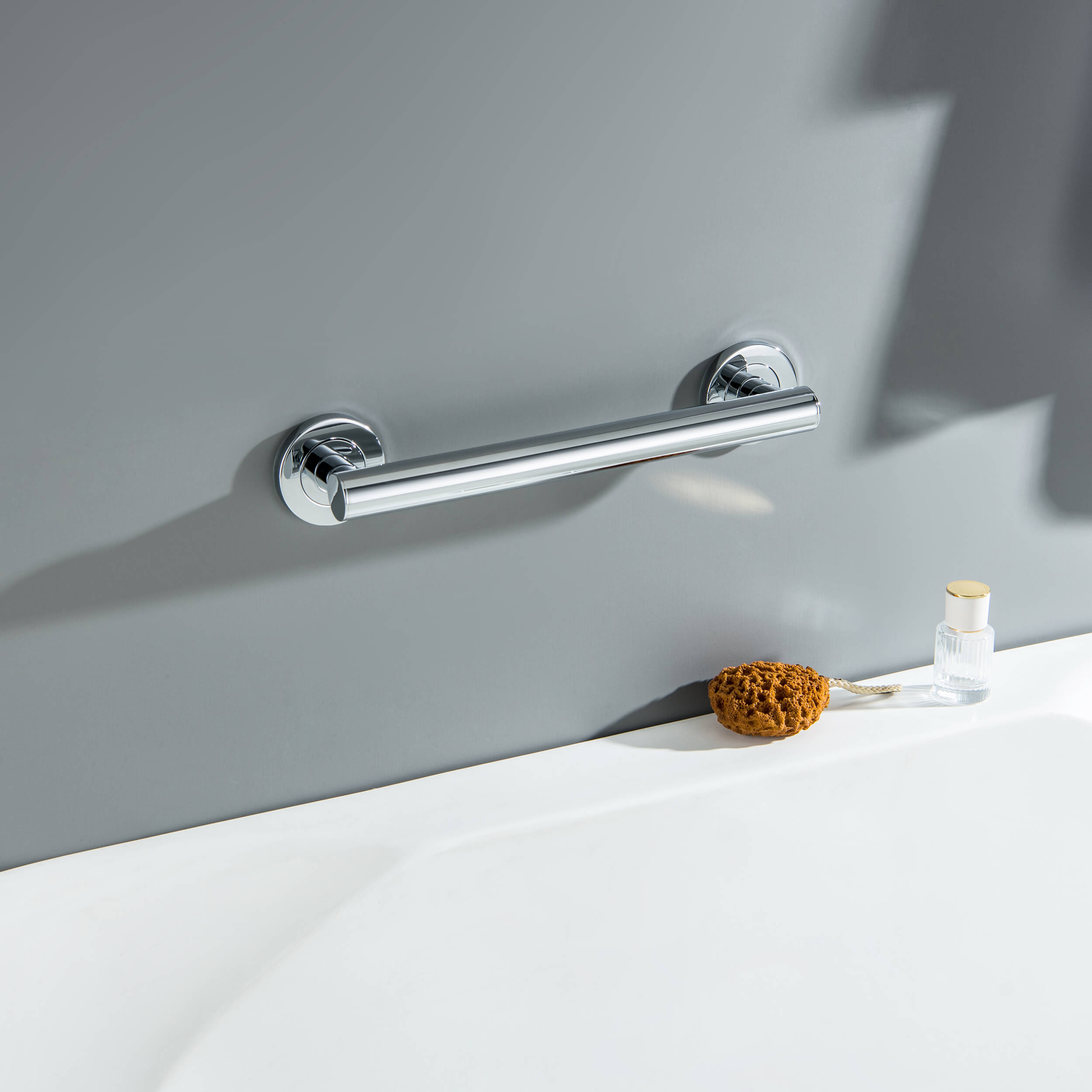 12" Stainless Steel Bathroom Safety Grab Bar - CGB-1112  - Shop at Home Craft Studio - 12