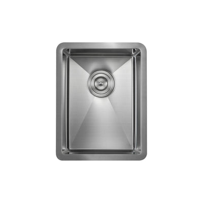 14" Handcrafted Undermount Single Bowl 16 gauge Stainless Steel Kitchen Sink - C1-14S  - Shop at Home Craft Studio - 5