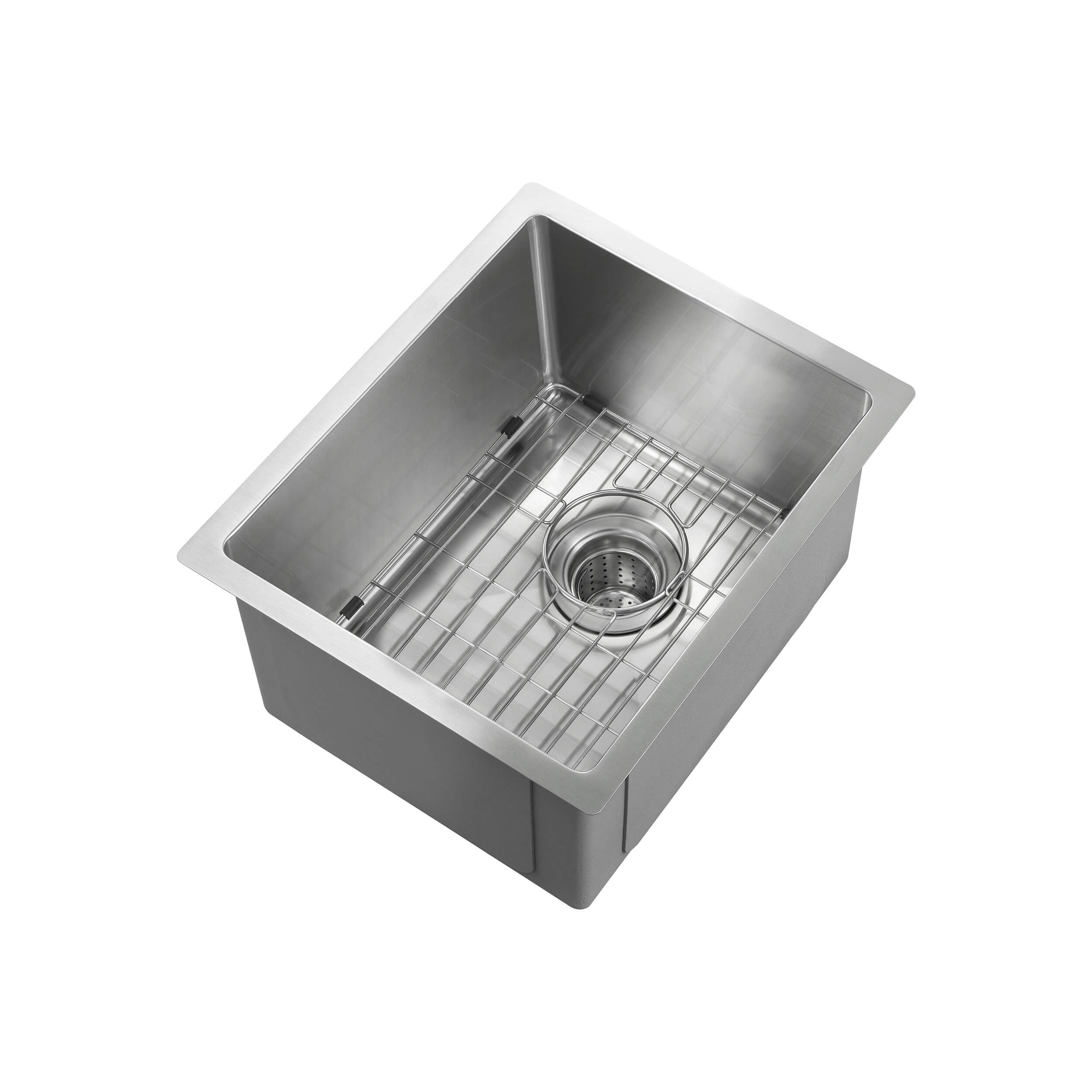 14" Handcrafted Undermount Single Bowl 16 gauge Stainless Steel Kitchen Sink - C1-14S  - Shop at Home Craft Studio - 6