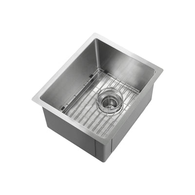 14" Handcrafted Undermount Single Bowl 16 gauge Stainless Steel Kitchen Sink - C1-14S  - Shop at Home Craft Studio - 6