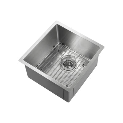 16" Handcrafted Undermount Single Bowl 16 gauge Stainless Steel Kitchen Sink - C1-16S  - Shop at Home Craft Studio - 7