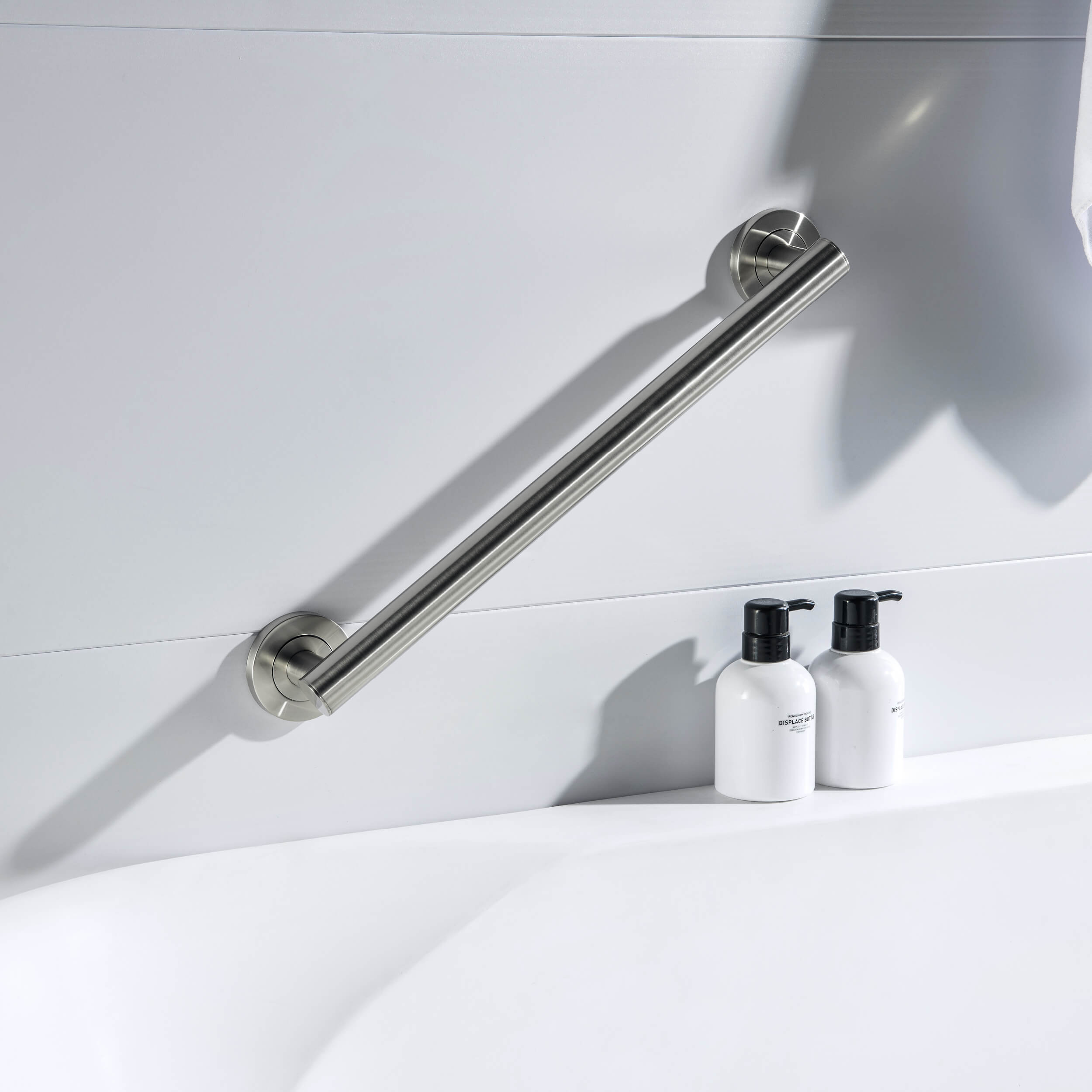 18" Stainless Steel Bathroom Safety Grab Bar - CGB-1118  - Shop at Home Craft Studio - 10