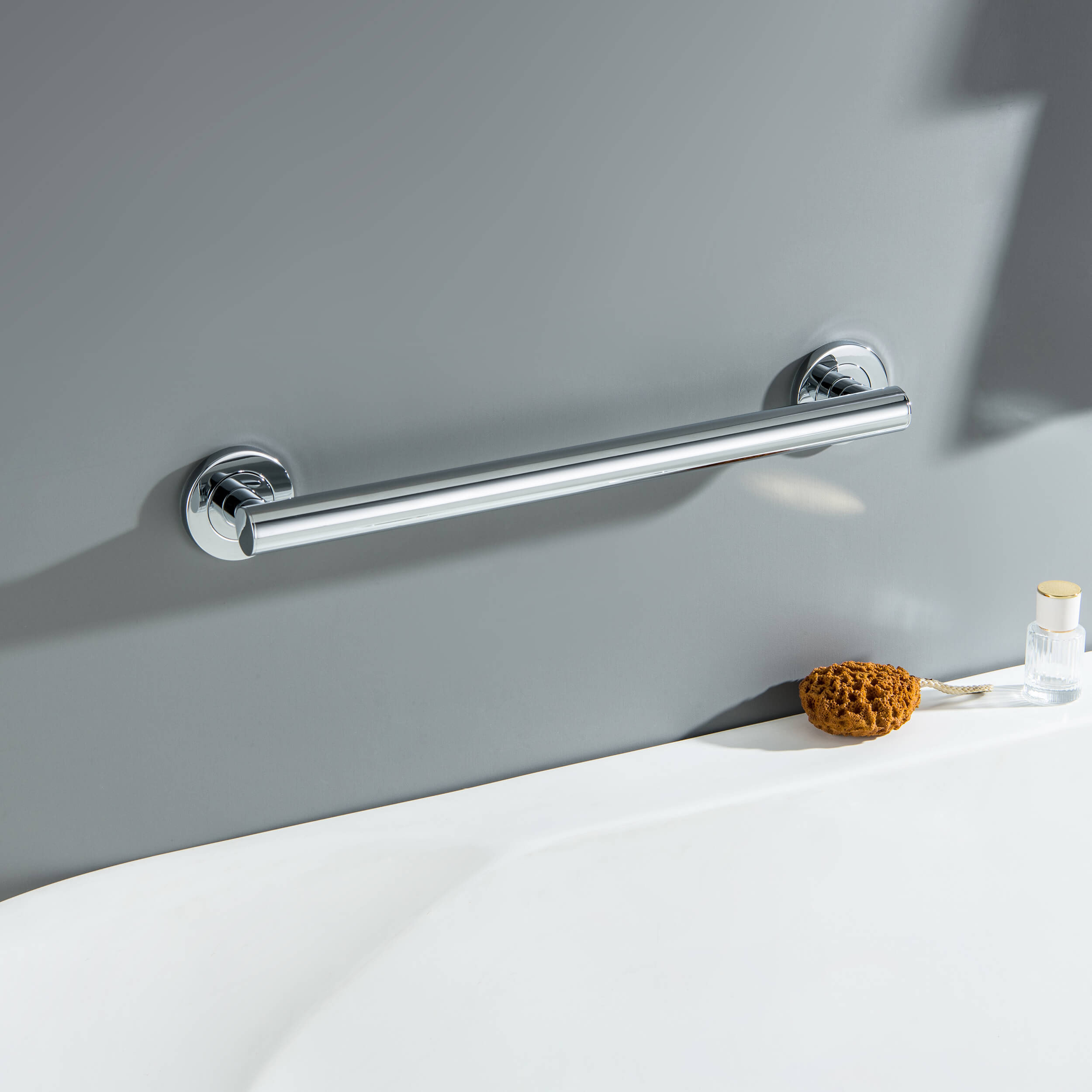 18" Stainless Steel Bathroom Safety Grab Bar - CGB-1118  - Shop at Home Craft Studio - 14