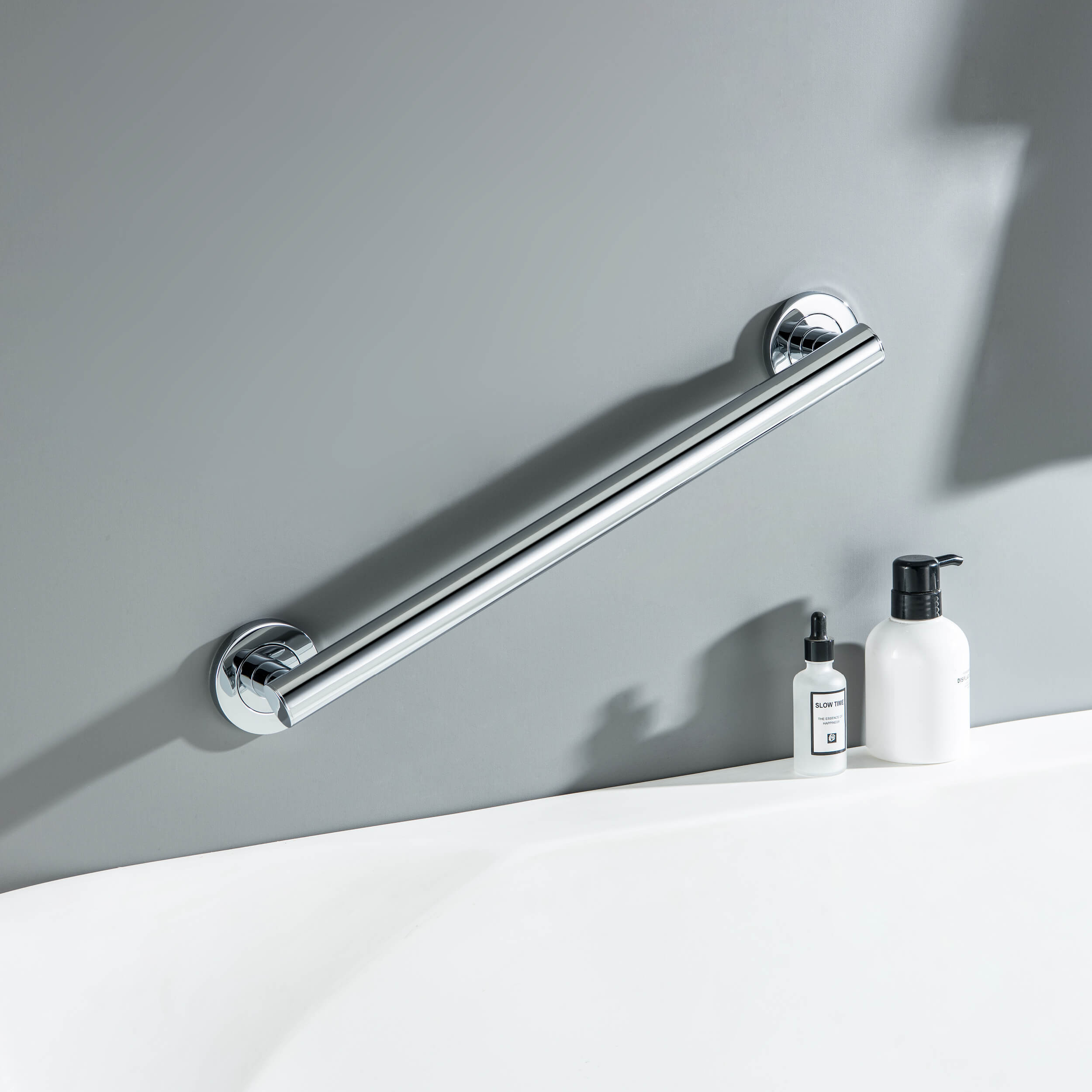18" Stainless Steel Bathroom Safety Grab Bar - CGB-1118  - Shop at Home Craft Studio - 15