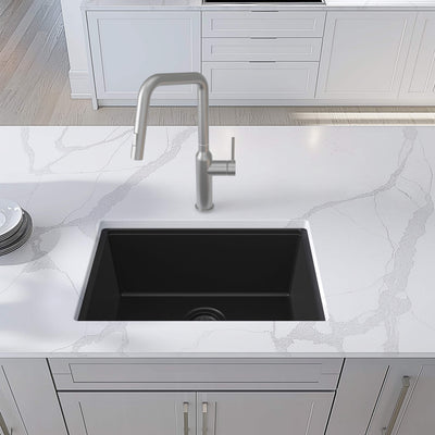 23" Undermount Workstation Single Bowl Quartz Kitchen Sink - C4-23ST  - Shop at Home Craft Studio - 9