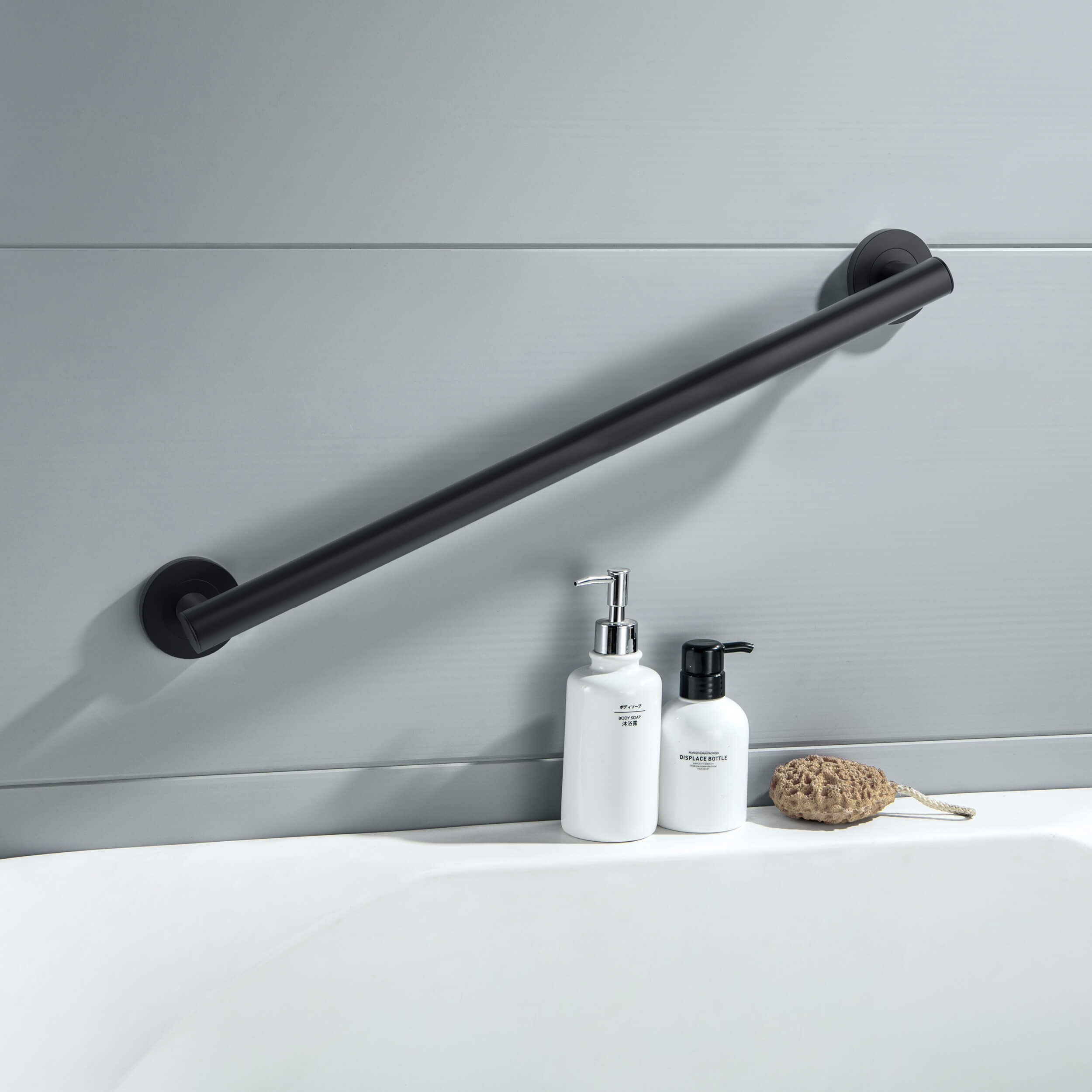 24" Stainless Steel Bathroom Safety Grab Bar - CGB-1124  - Shop at Home Craft Studio - 21
