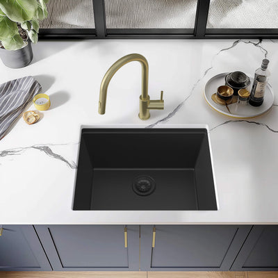 25" Undermount Workstation Single Bowl Quartz Kitchen Sink - C4-25ST  - Shop at Home Craft Studio - 10