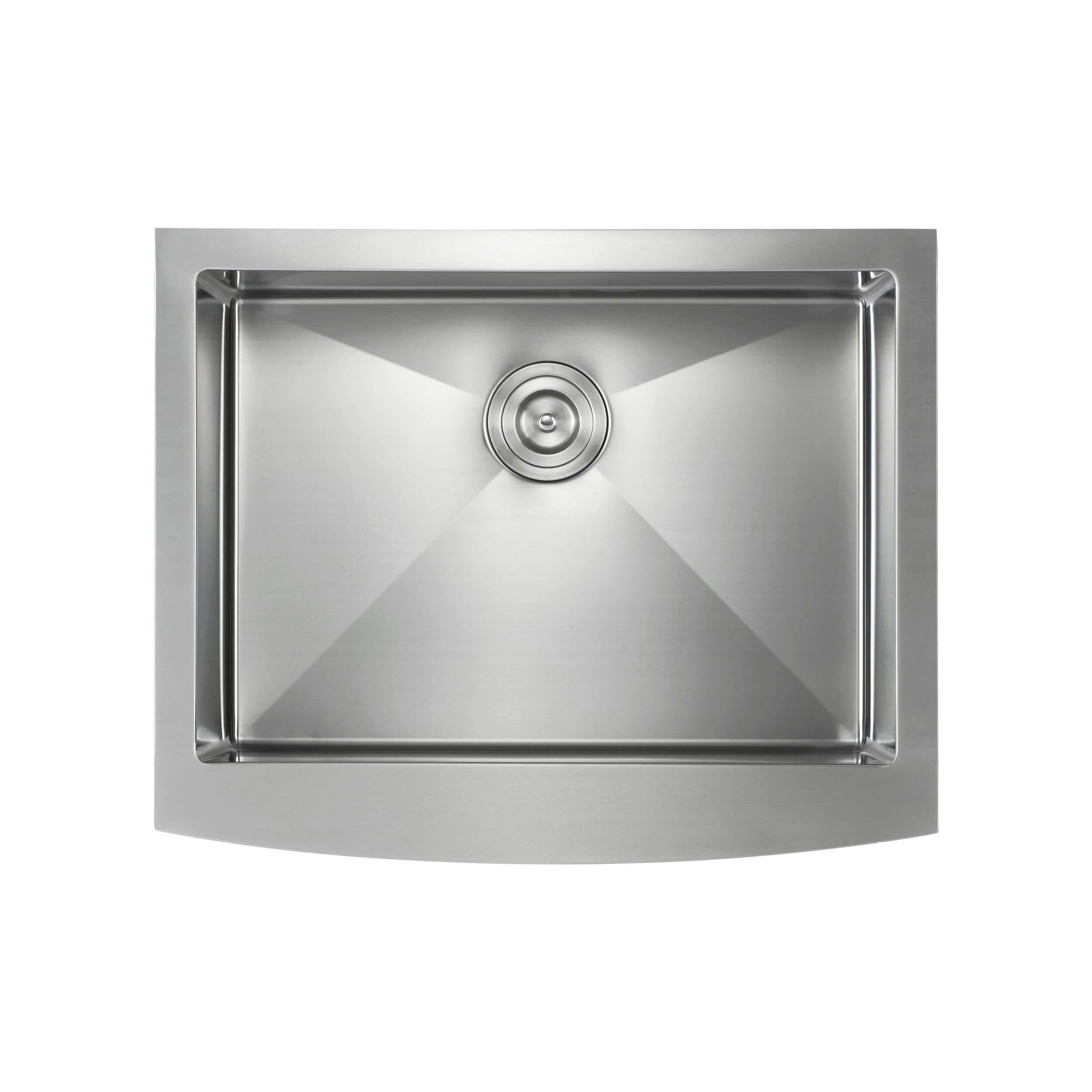 27" Handcrafted Farmhouse Apron Single Bowl Stainless Steel Kitchen Sink - C1-27SF  - Shop at Home Craft Studio - 6