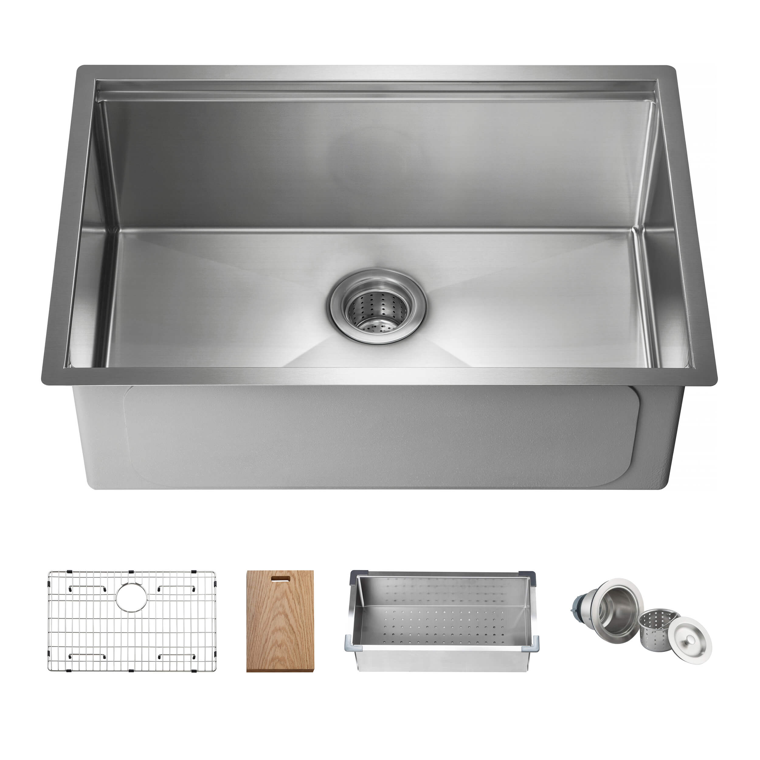 28" Undermount Single Bowl Stainless Steel Workstation Sink - C1-28ST  - Shop at Home Craft Studio - 1