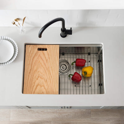 28" Undermount Single Bowl Stainless Steel Workstation Sink - C1-28ST  - Shop at Home Craft Studio - 3