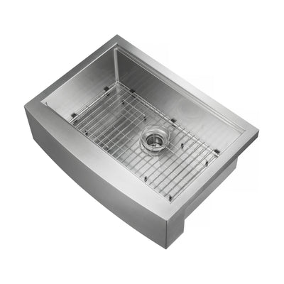 30" Farmhouse Apron Single Bowl Stainless Steel Workstation Kitchen Sink - C1-30SFT  - Shop at Home Craft Studio - 4