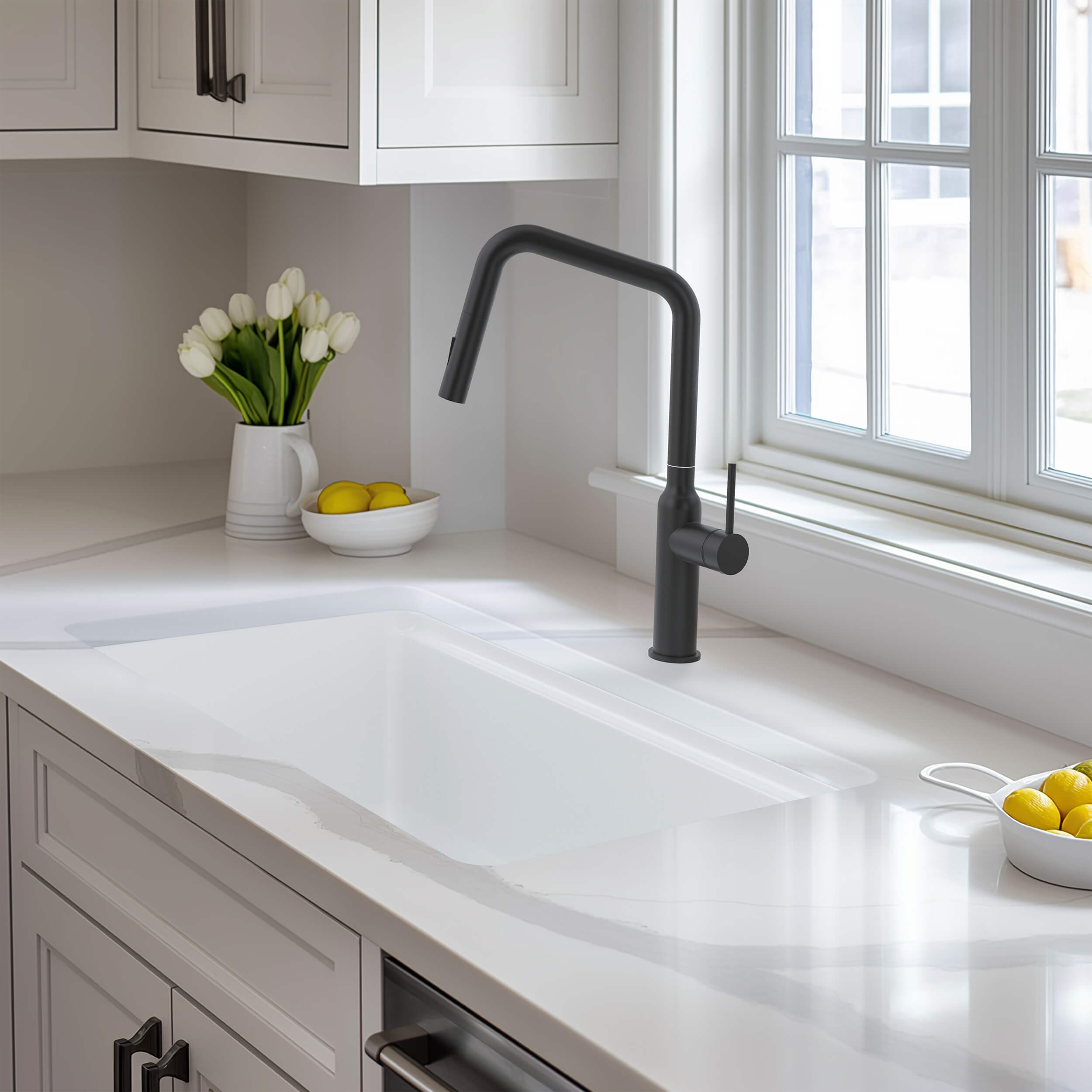 33" Fireclay Undermount  Workstation Sink - C2-33ST  - Shop at Home Craft Studio - 6