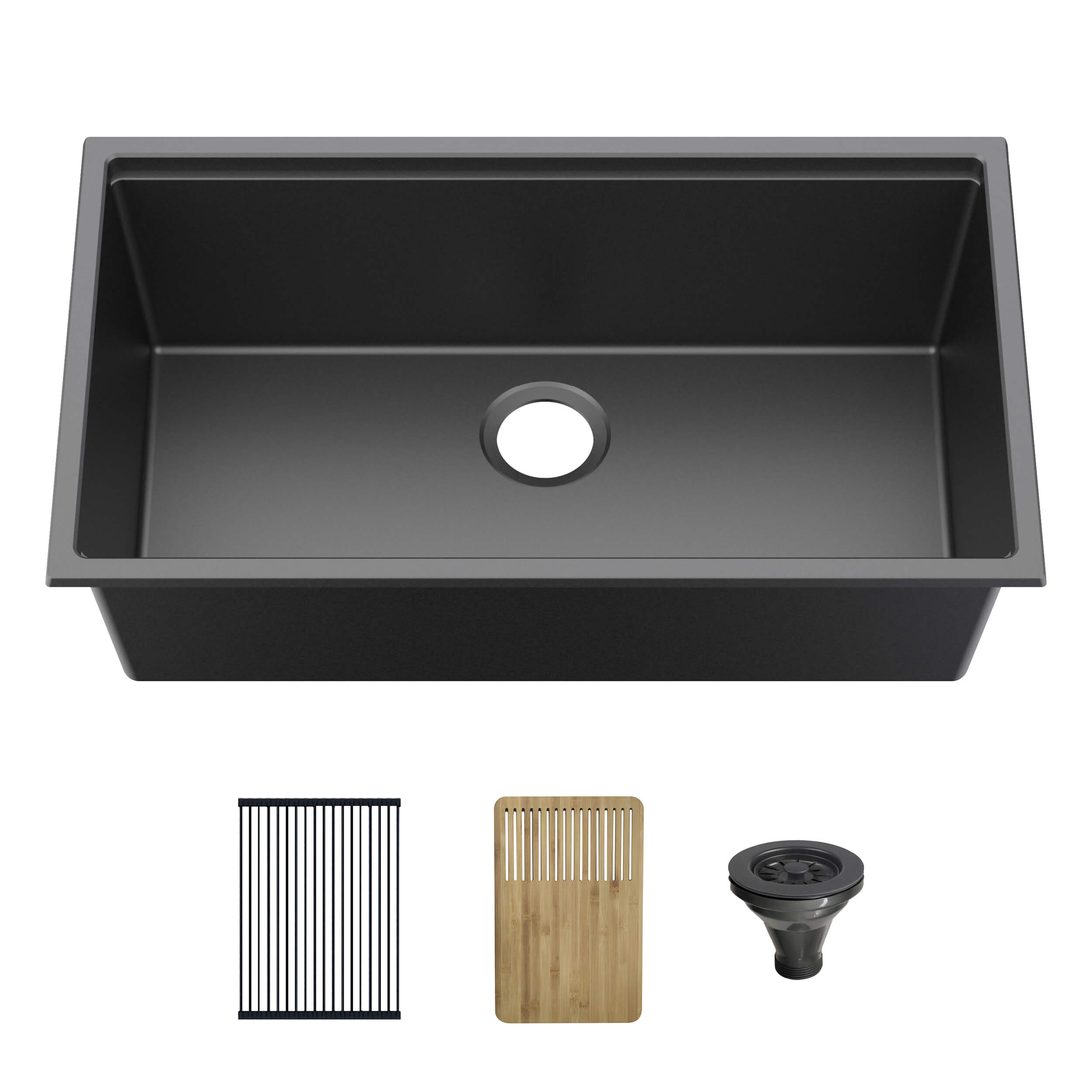 33" Undermount Workstation Single Bowl Quartz Kitchen Sink - C4-33ST  - Shop at Home Craft Studio - 1
