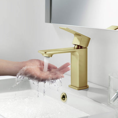 Aurora Single Handle Bathroom Vanity Sink Faucet with Pop Up Drain CBF-1001  - Shop at Home Craft Studio - 2