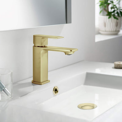 Aurora Single Handle Bathroom Vanity Sink Faucet with Pop Up Drain CBF-1001  - Shop at Home Craft Studio - 3