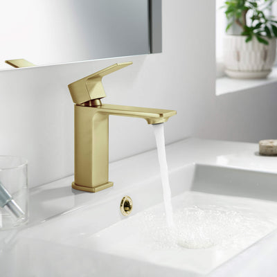 Aurora Single Handle Bathroom Vanity Sink Faucet with Pop Up Drain CBF-1001  - Shop at Home Craft Studio - 4