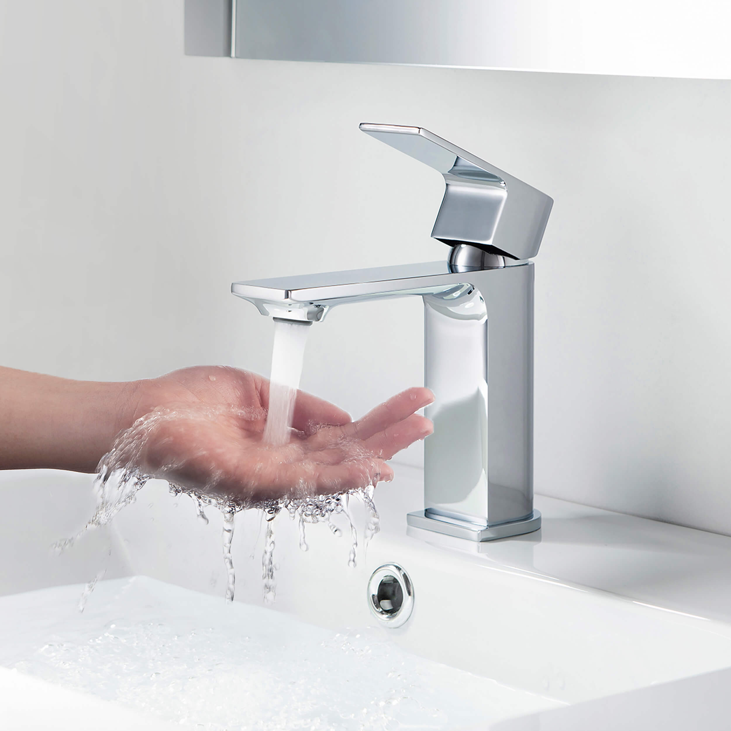 Aurora Single Handle Bathroom Vanity Sink Faucet with Pop Up Drain CBF-1001  - Shop at Home Craft Studio - 14