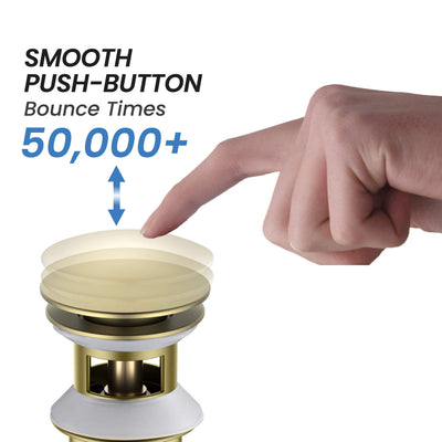 Bathroom Sink Pop Up Drain Stopper Full Cover with overflow - PW-3  - Shop at Home Craft Studio - 4
