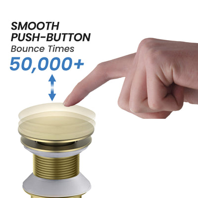 Bathroom Sink Pop Up Drain Stopper Full Cover without Overflow - PW-4  - Shop at Home Craft Studio - 4