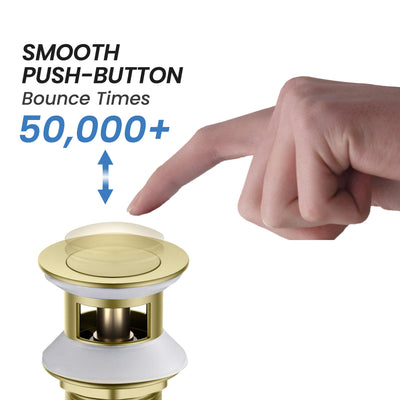 Bathroom Sink Pop Up Drain Stopper Small Cover with Overflow - PW-1  - Shop at Home Craft Studio - 4