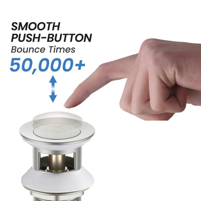 Bathroom Sink Pop Up Drain Stopper Small Cover with Overflow - PW-1  - Shop at Home Craft Studio - 10