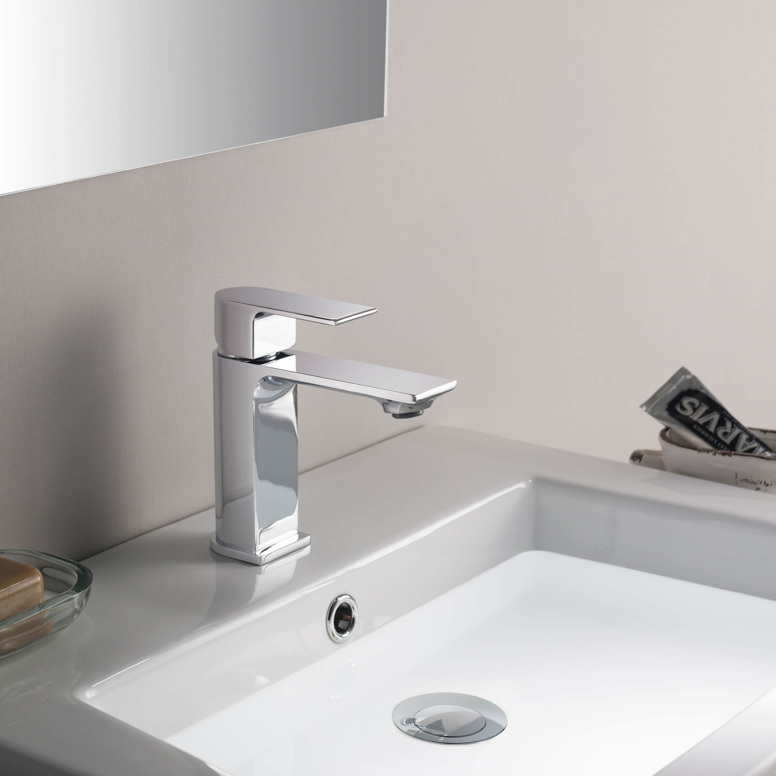 Bathroom Sink Pop Up Drain Stopper Small Cover with Overflow - PW-1  - Shop at Home Craft Studio - 14