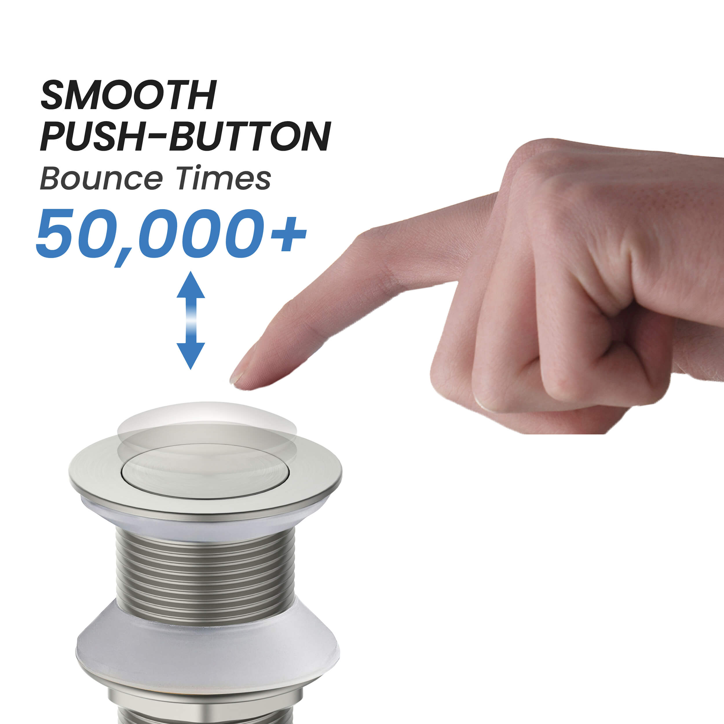 Bathroom Sink Pop Up Drain Stopper Small Cover without Overflow - PW-2  - Shop at Home Craft Studio - 10
