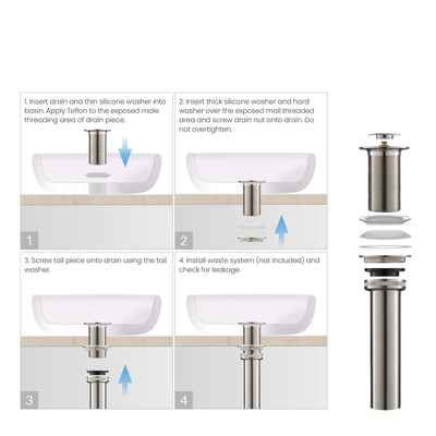 Bathroom Sink Pop Up Drain Stopper Small Cover without Overflow - PW-2  - Shop at Home Craft Studio - 11