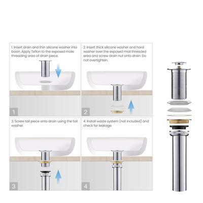 Bathroom Sink Pop Up Drain Stopper Small Cover without Overflow - PW-2  - Shop at Home Craft Studio - 19
