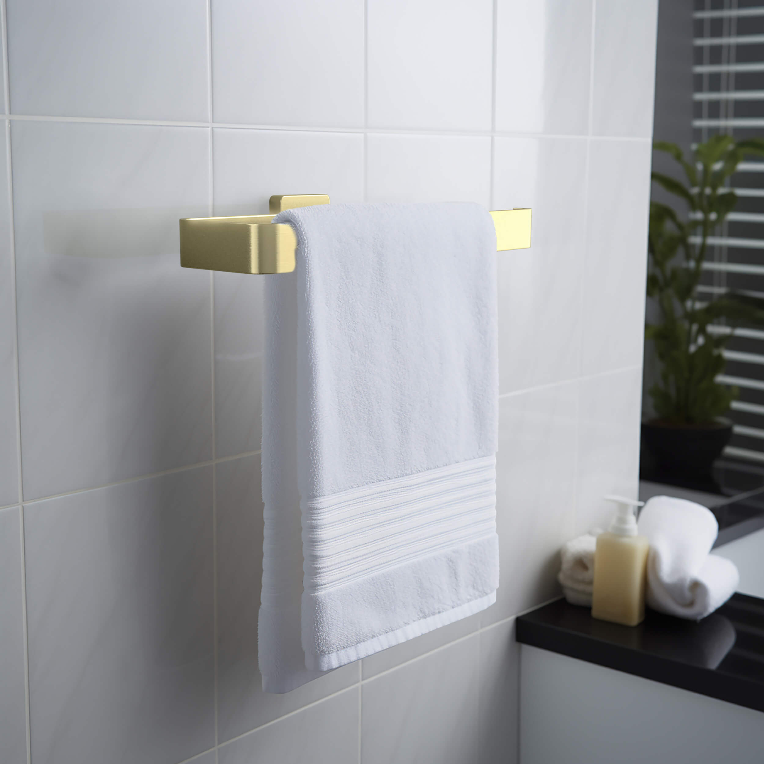 Fusion 10 inch Bathroom Towel Bar - CBA-1603  - Shop at Home Craft Studio - 3