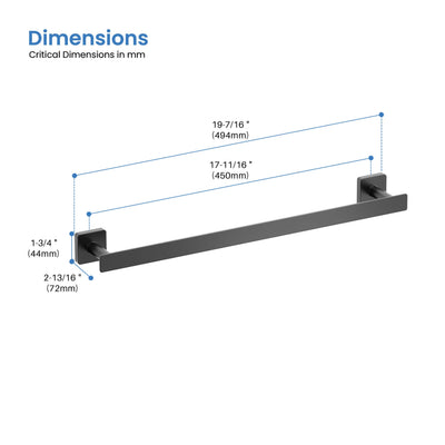 Fusion 18 inch Bathroom Towel Bar - CBA-1605  - Shop at Home Craft Studio - 27