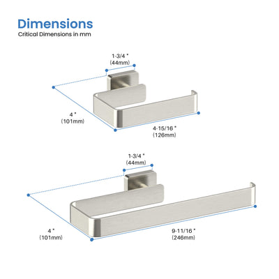 Fusion 2-Piece Bathroom Hardware Set - C-CBA16-2-1  - Shop at Home Craft Studio - 19