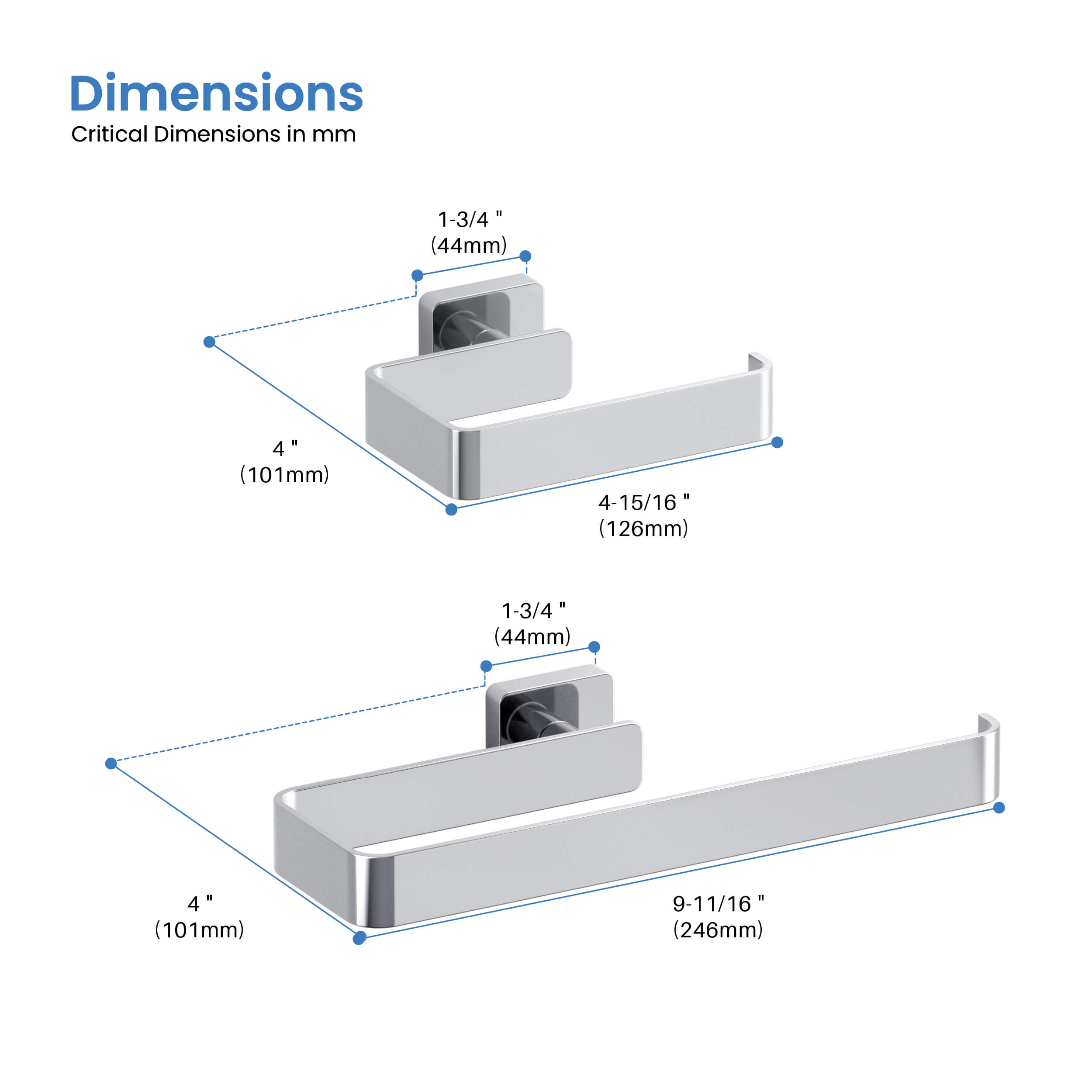 Fusion 2-Piece Bathroom Hardware Set - C-CBA16-2-1  - Shop at Home Craft Studio - 29
