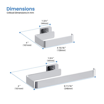 Fusion 2-Piece Bathroom Hardware Set - C-CBA16-2-1  - Shop at Home Craft Studio - 29