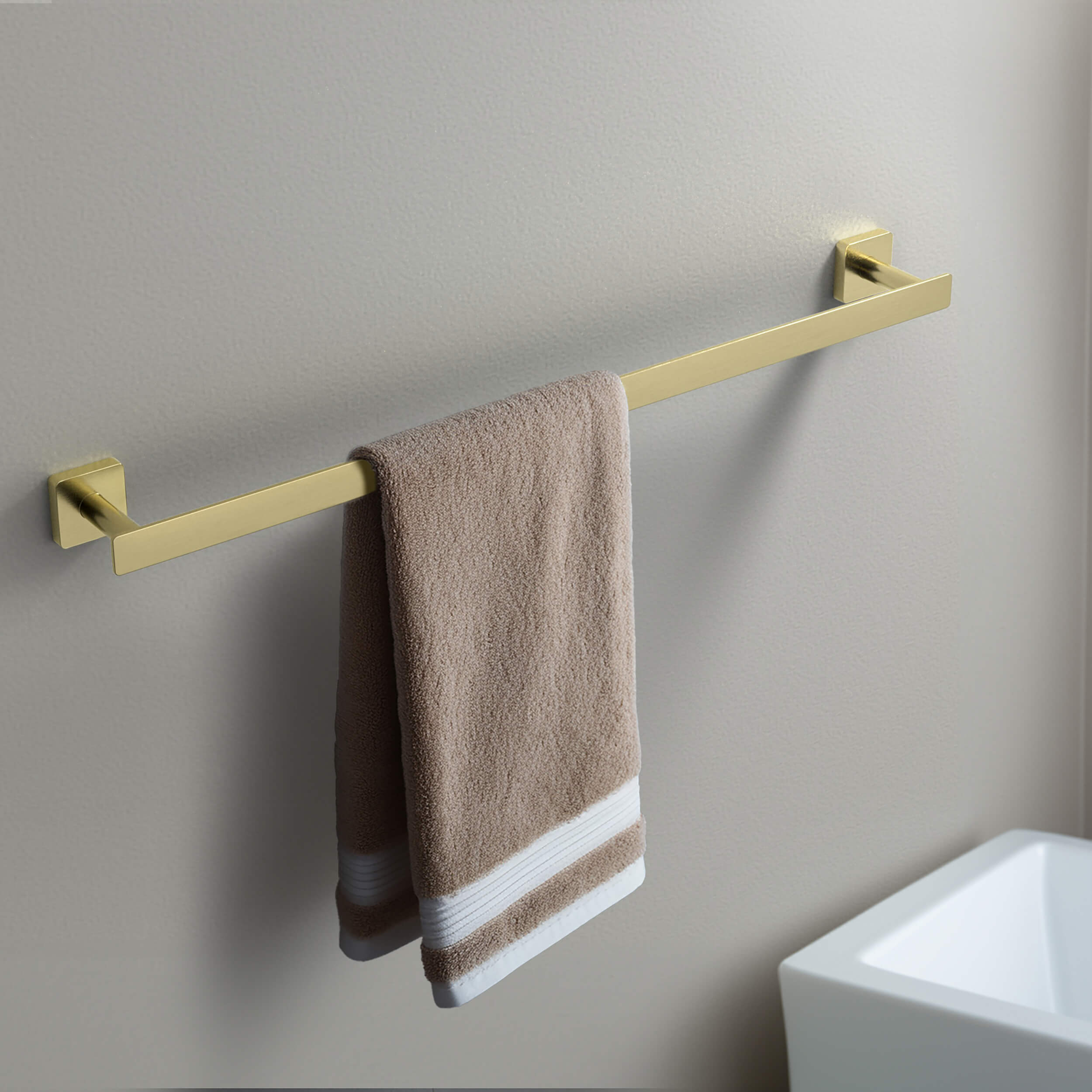 Fusion 24 inch Bathroom Towel Bar - CBA-1604  - Shop at Home Craft Studio - 2